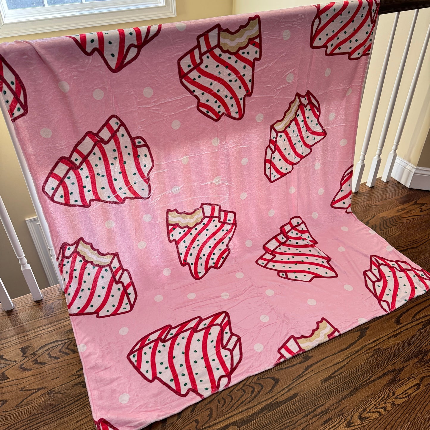Blanket - Christmas - Pink Christmas Tree Cakes - PREORDER ENDS 10/10