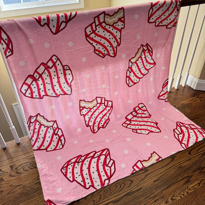 Blanket - Christmas - Pink Christmas Tree Cakes - PREORDER ENDS 10/10