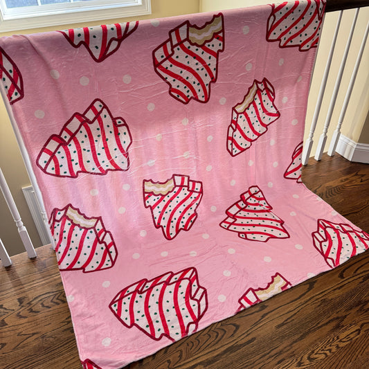 Blanket - Christmas - Pink Christmas Tree Cakes - PREORDER ENDS 10/10