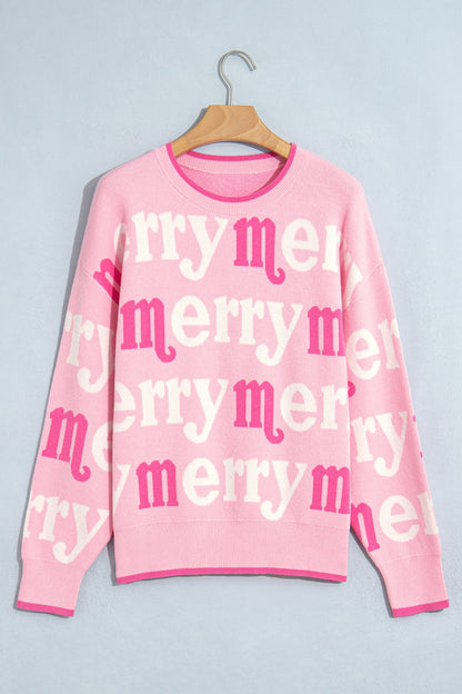 Pink Merry Knit Sweater