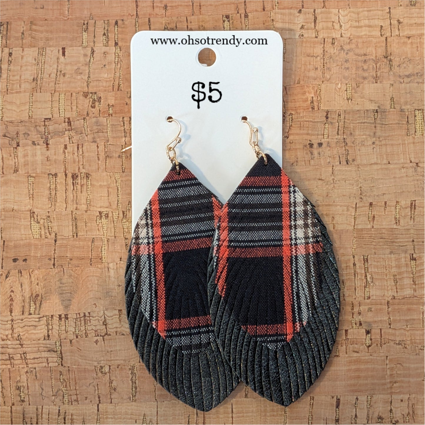PLAID EARRINGS