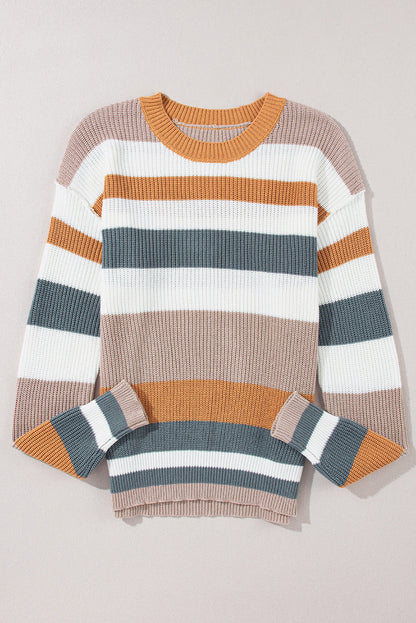 Colorblock Knit Sweater October.