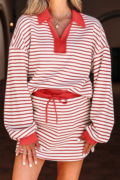 Stripe Skort Outfit RTS