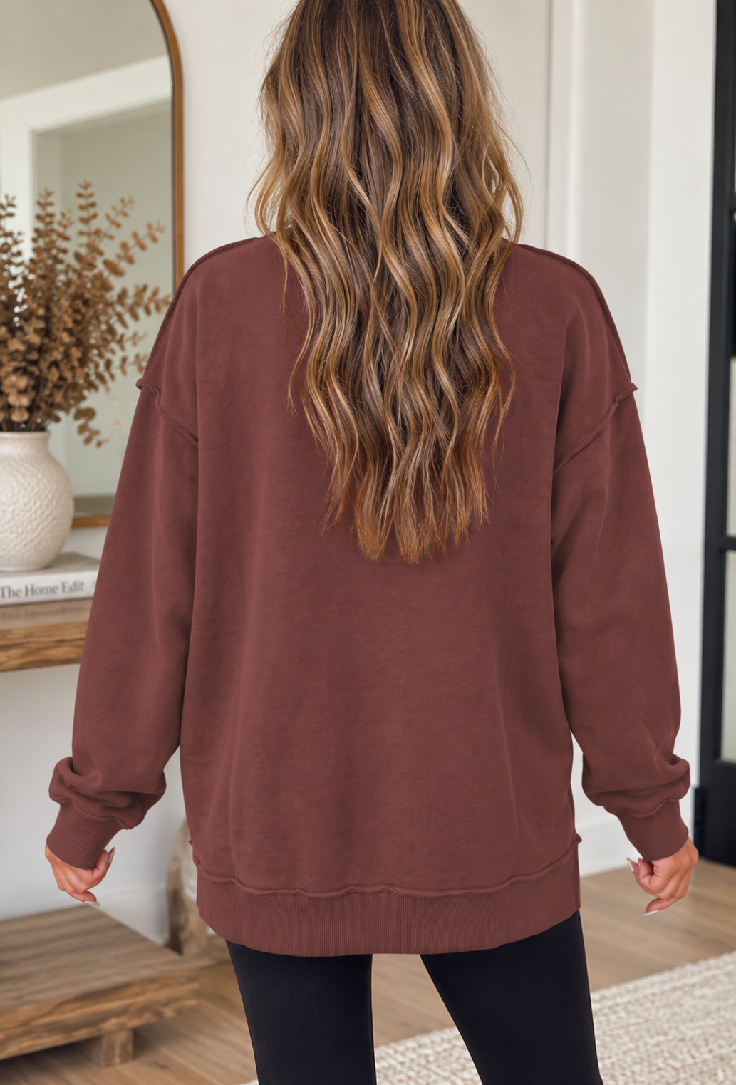 Thankful/Gobble Reverse Mock Neck Sweatshirt RTS
