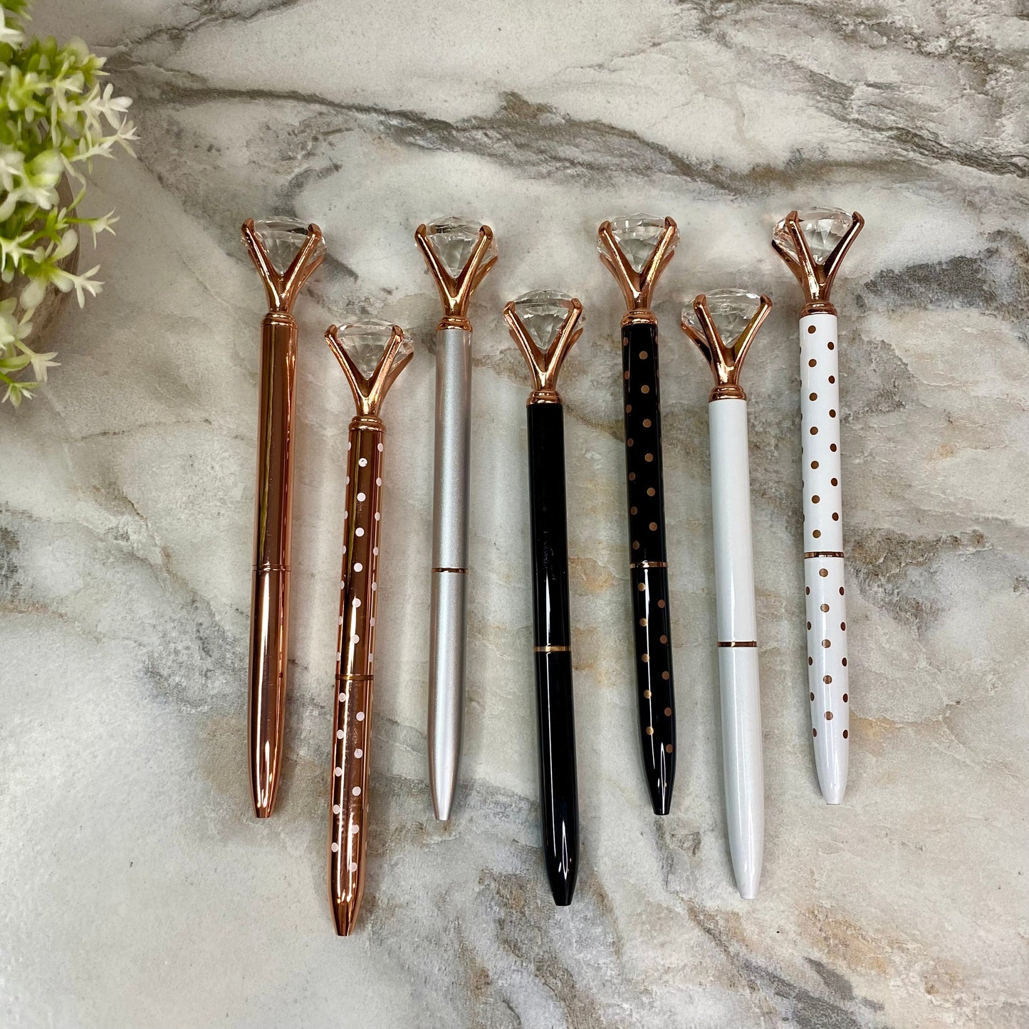 Pen - Diamond Metal Rose Gold Mix