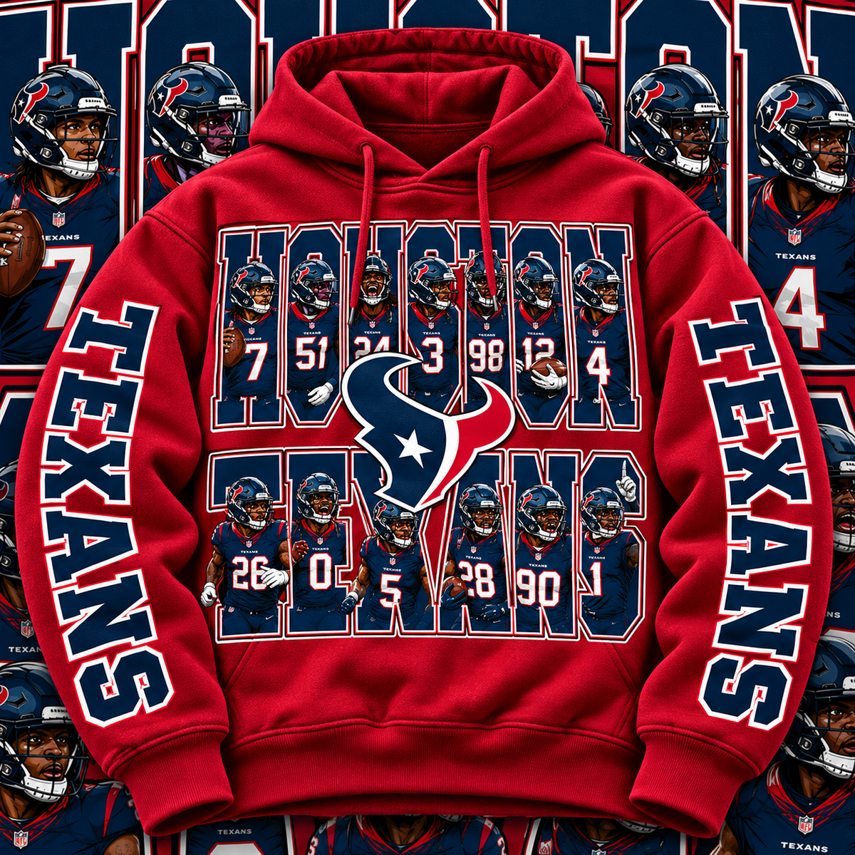 PRO FBALL HOODIE COLLECTION W/ SLEEVE PRINT GROUP 1