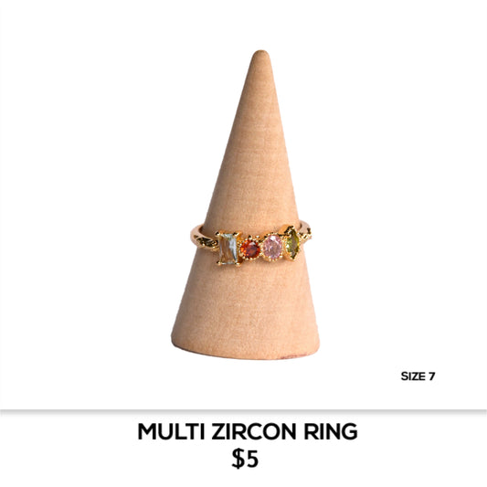 MULTI ZIRCON RING