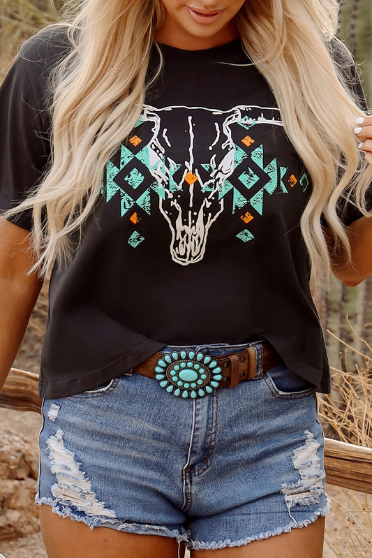 Vintage Western Bull Skull RTS