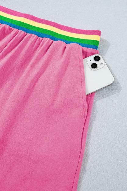 Pink Colorful Waistband Set