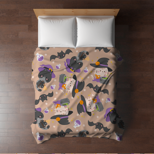 Blanket - Halloween - Cat Witch - PREORDER