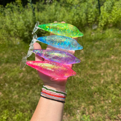 Squishy Toy - Glitter Dolphin