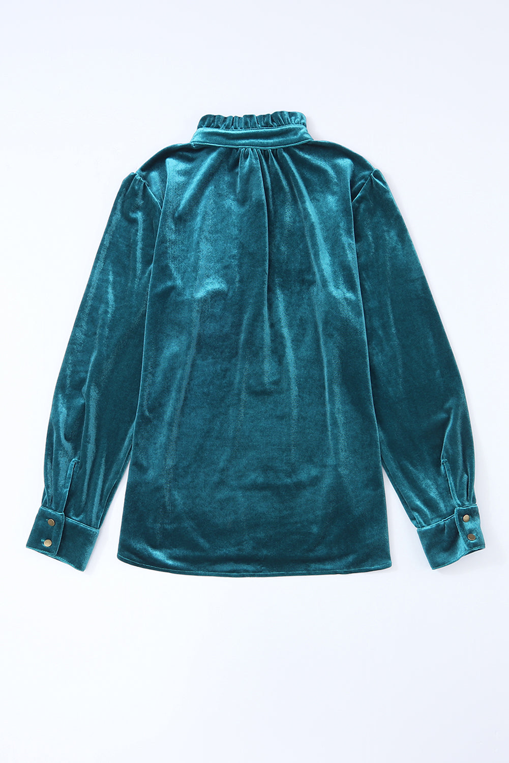 Velvet Frilled Neck Top FB