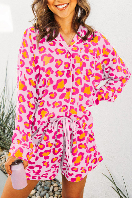 Pink Leopard Pajama Set FB