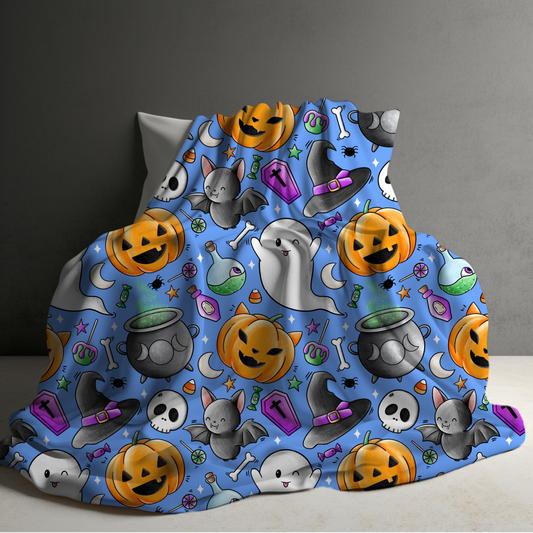 Blanket - Halloween - Blue Friends - PREORDER