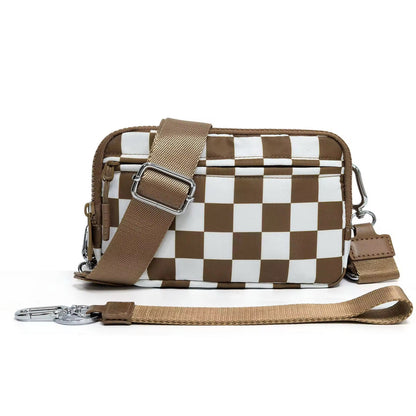 Remi - Nylon Crossbody Checkered
