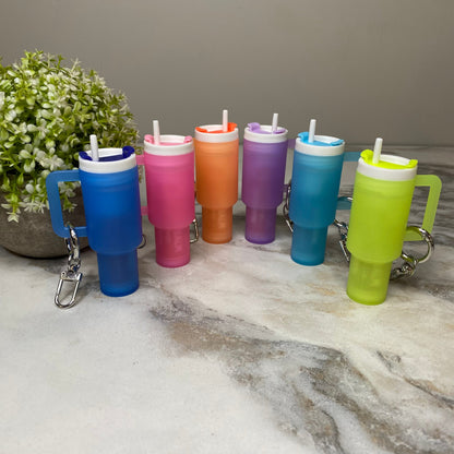 Keychain - Lip Balm Tumbler #3 Frosted Glow-In-The-Dark