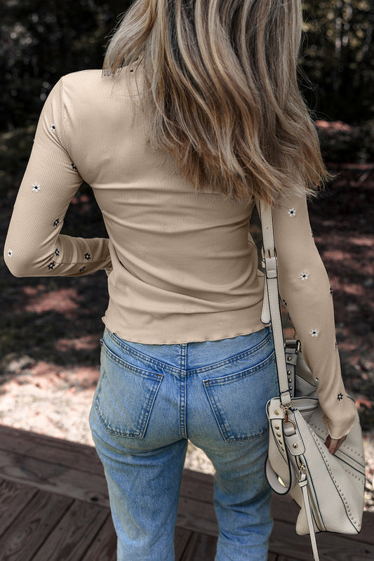 Floral Embroidered Top August.