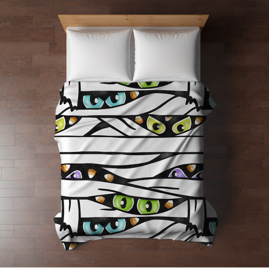 Blanket - Halloween - Mummy Spooky Eyes - PREORDER