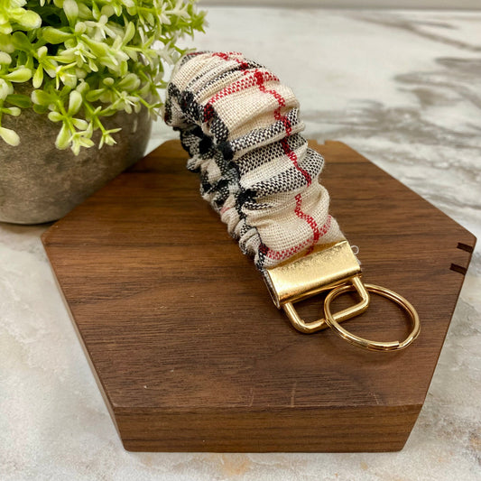 Scrunchie Bracelet Keychain - Sweater Holiday Christmas - #4