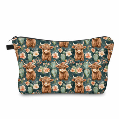 Pouch - Highland Cow Cactus