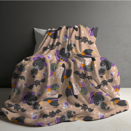 Blanket - Halloween - Cat Witch - PREORDER
