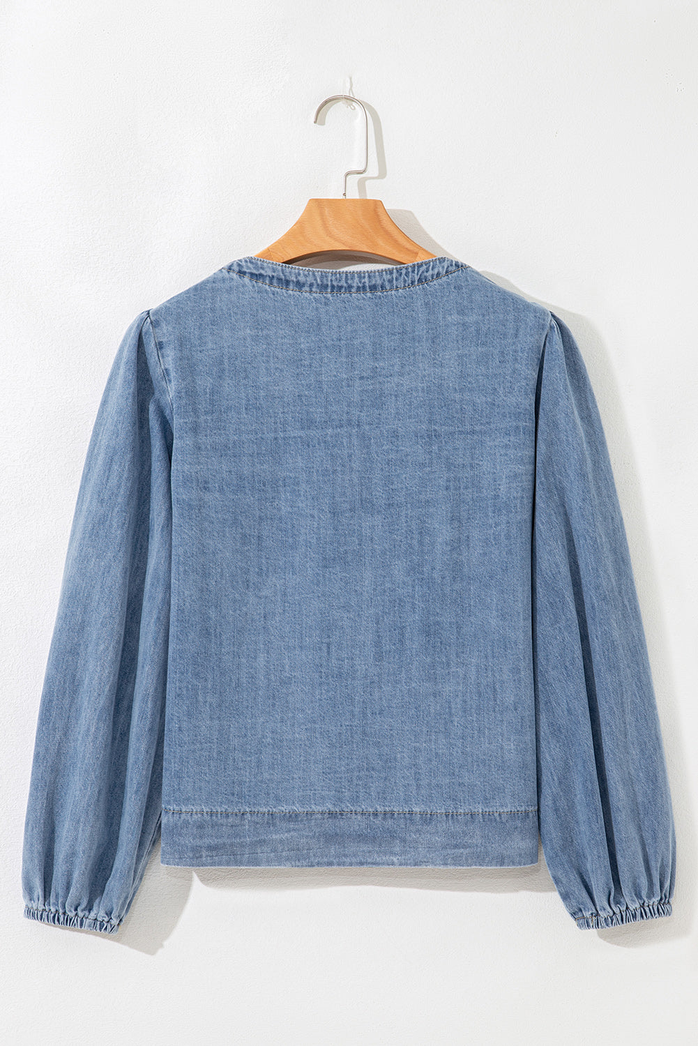Tied Front Denim Top RTS