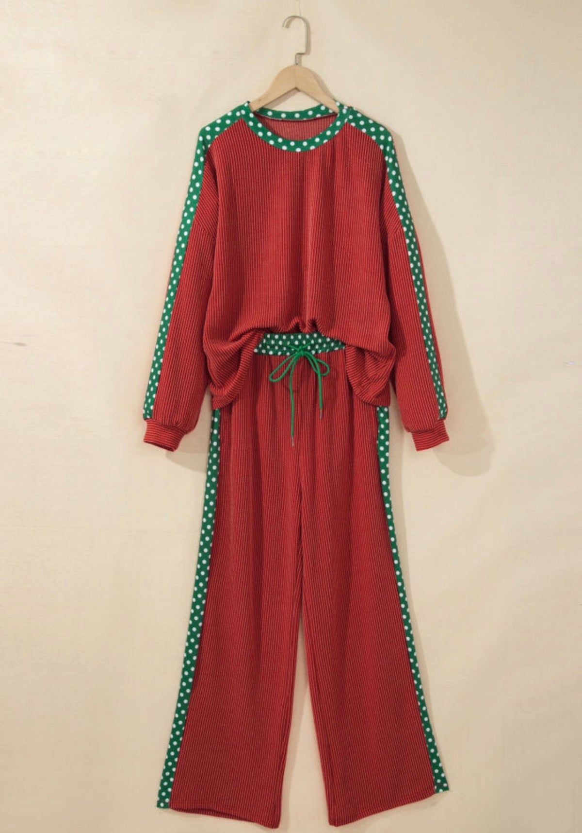 Ribbed Leopard Trim Set