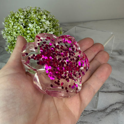 Squishy Toy - Paw Print, Glitter