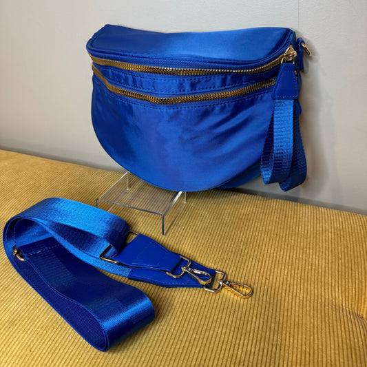 The Roni Nylon Crossbody - Solid Bright Blue