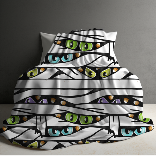 Blanket - Halloween - Mummy Spooky Eyes - PREORDER