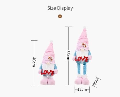 Telescopic Standing Gnome Decor - Hearts #1