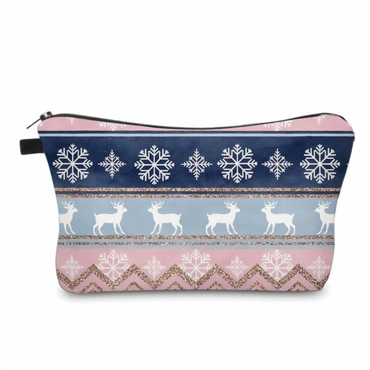Pouch - Christmas - Snowflake Blue Pink