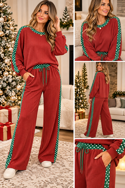 Ribbed Leopard Trim Set
