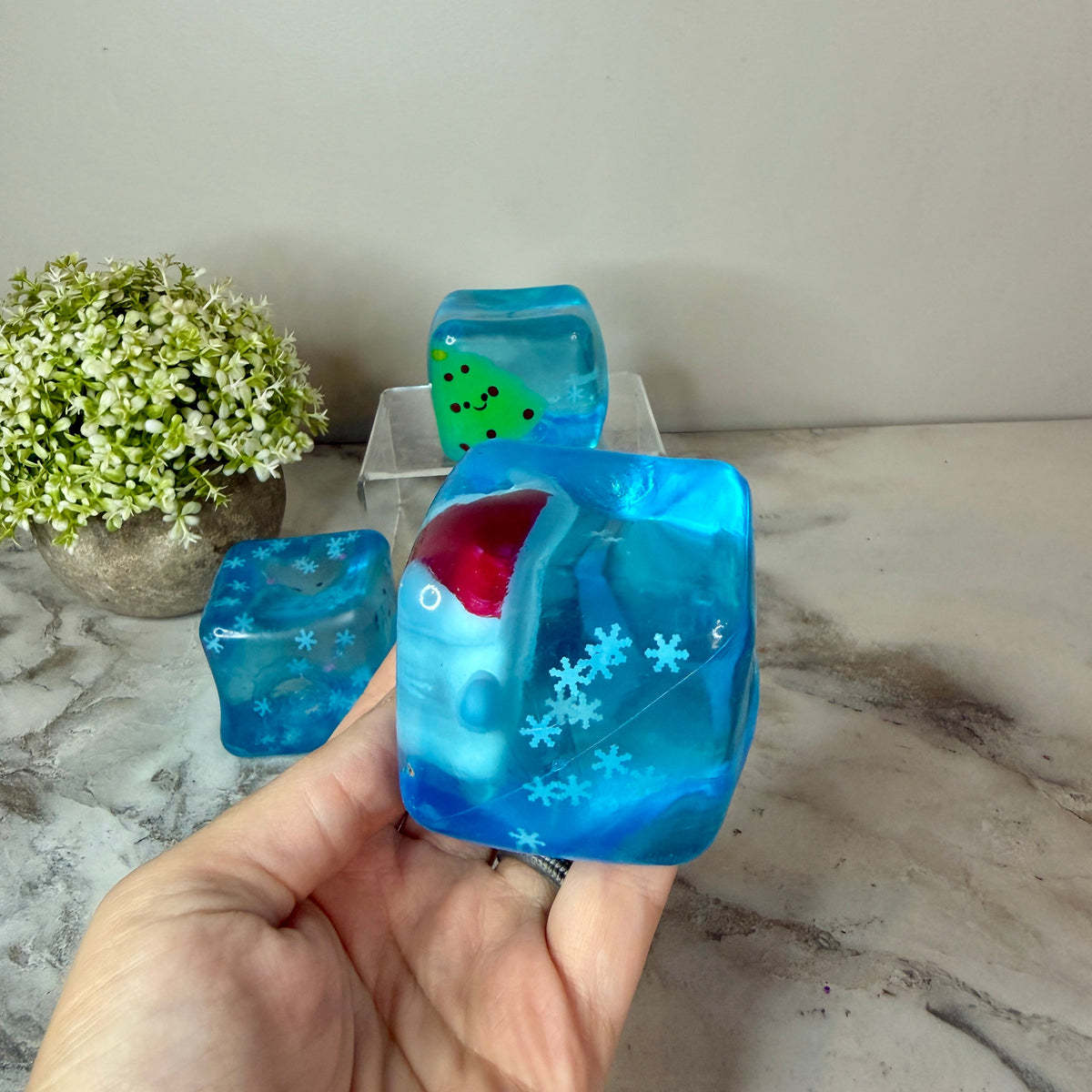 Squishy Toy - Christmas Charm Cube