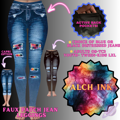 ALCH INK-FAUX JEAN LEGGING-PREORDER CLOSING 12/2