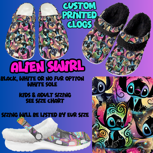 ALIEN SWIRL-CLOG 7 RUN-PREORDER CLOSING 10/17