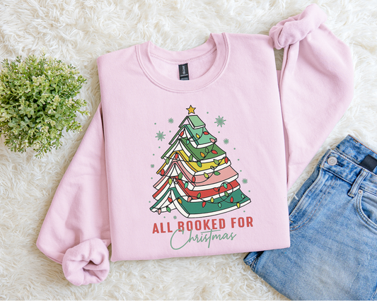All Booked For Christmas Sweatshirt.