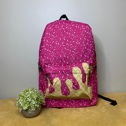 Ice Cream Drip Full Size Backpack