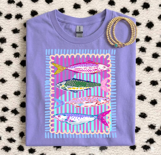 Neon Fish Design 1 Tee.