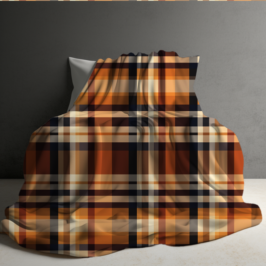Blanket - Halloween - Plaid #3 - PREORDER