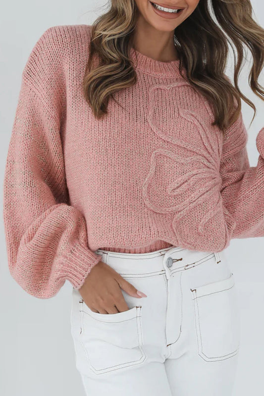 Big Flower Bubble Sweatshirt FB