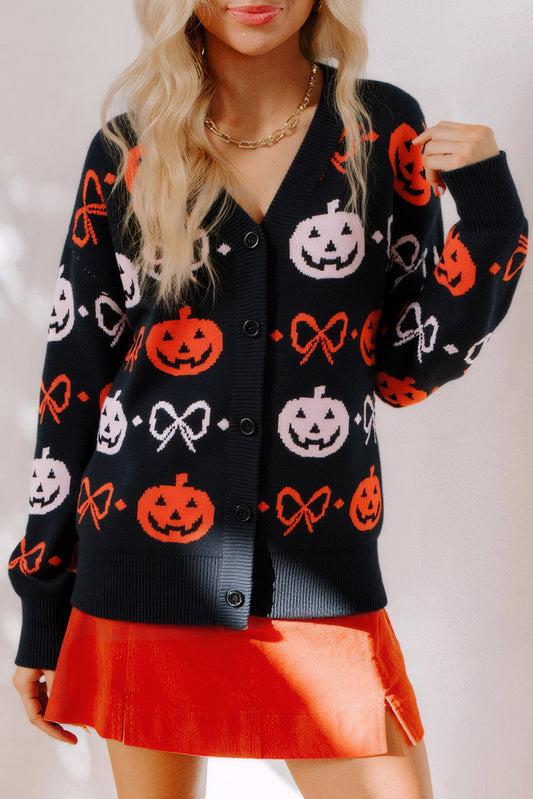 Black Halloween Cardigan FB