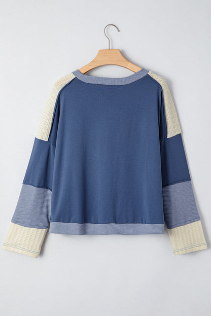 Blue Colorblock Star Top RTS