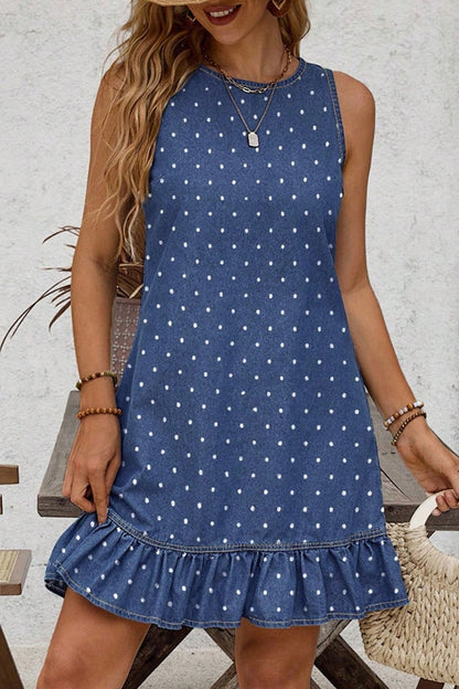 Blue Polka Dot Dress
