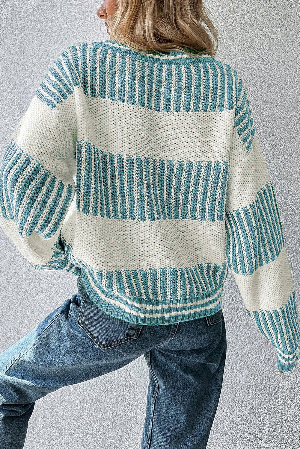 Two Tone Loose Sweater LT