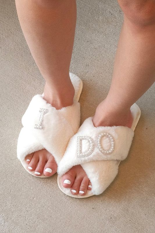 Bridal Plush Slippers FB