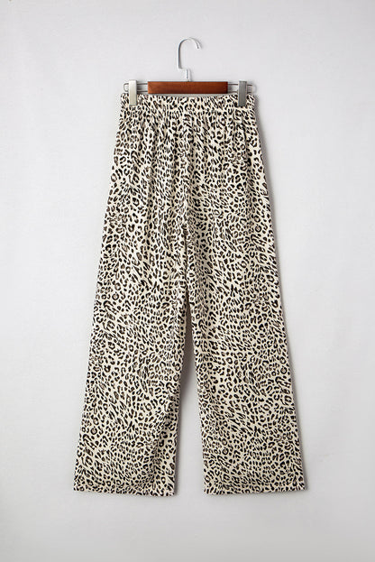 Brown Leopard Loose Pants FB