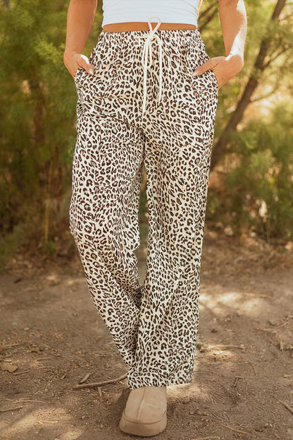 Brown Leopard Loose Pants RTS