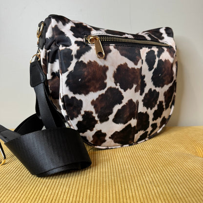 The Roni Nylon Crossbody - Brown Cow
