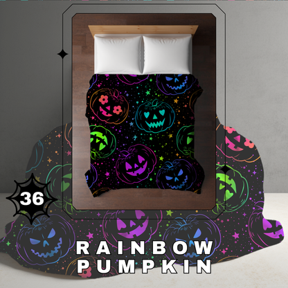 Blanket Halloween #36 - Rainbow Pumpkin - PREORDER ends 7/25